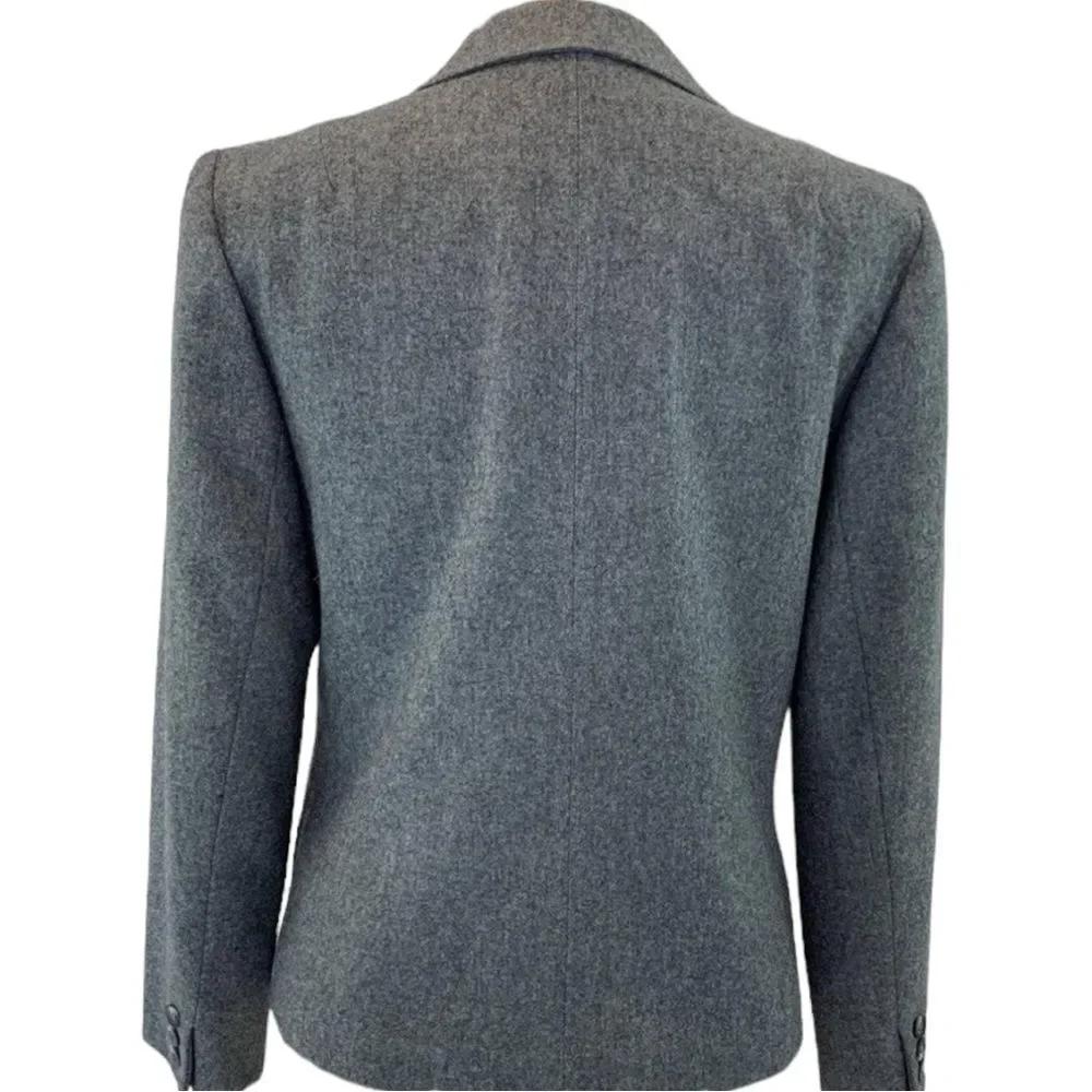 PENDLETON Wool Blazer Vintage Tailored Fully Lined Gray Size 6